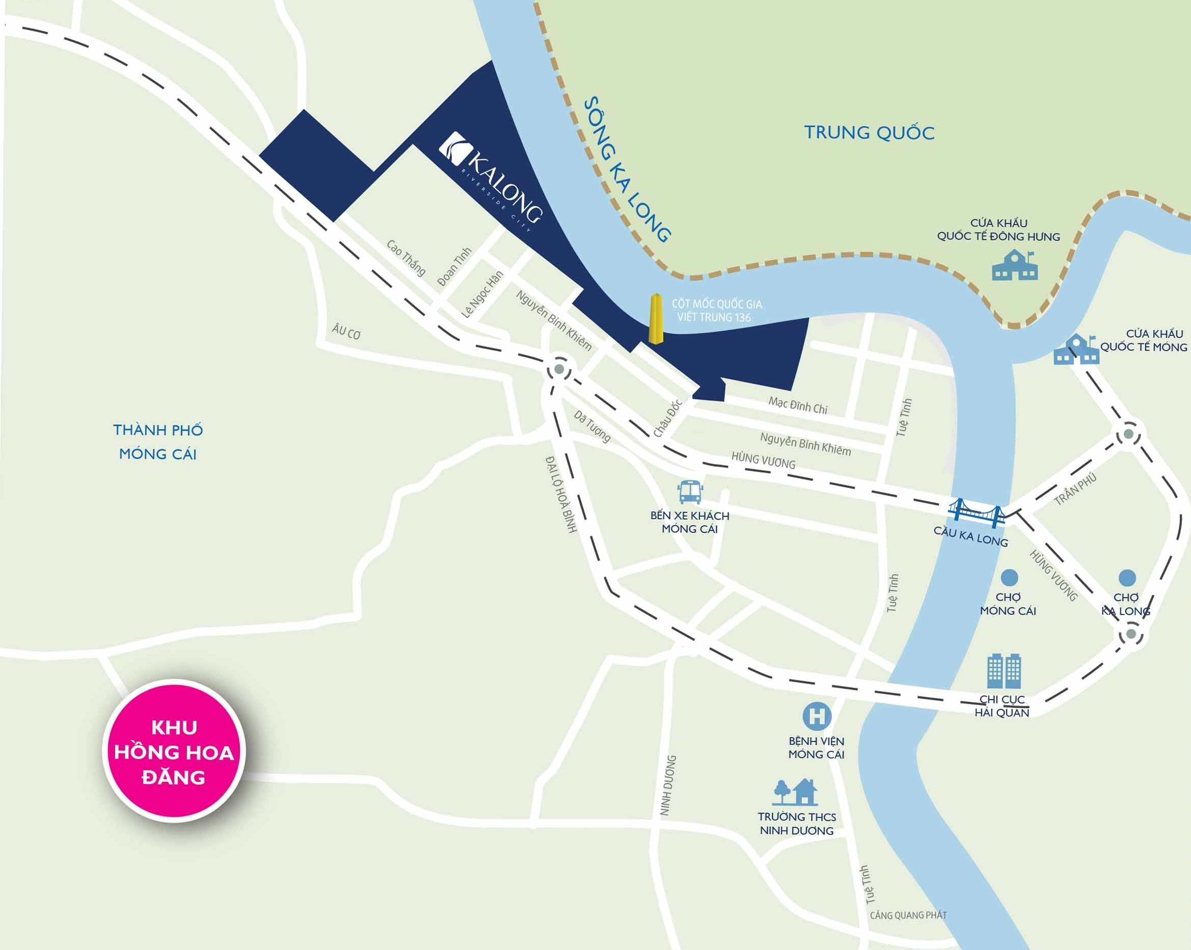 Vị trí dự án Kalong Riverside