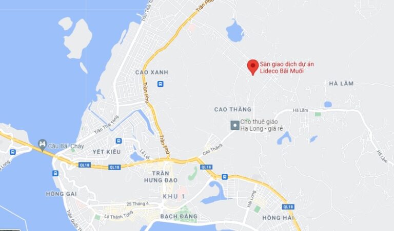 Vị trí khu đô thị Lideco Bãi Muối Hạ Long