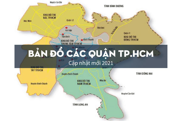Bản đồ quận TPHCM 2021