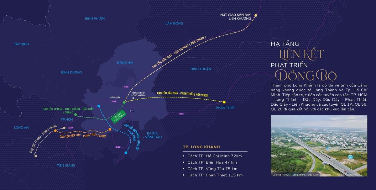 Liên kết vùng dự án TNR Grand Long Khánh