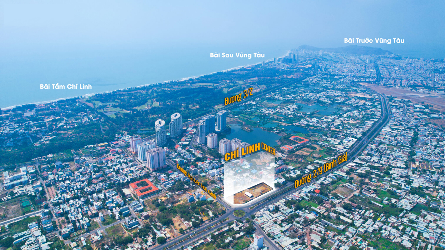 Vị trí dự án chung cư Chí Linh Center Vũng tàu