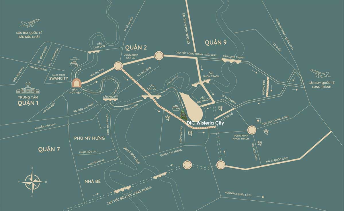 Vị trí dự án Dic Wisteria City Đồng Nai