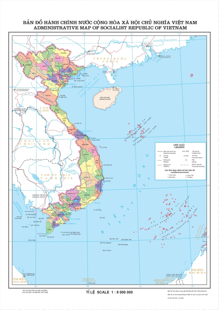Bản đồ tỉnh thành Việt Nam