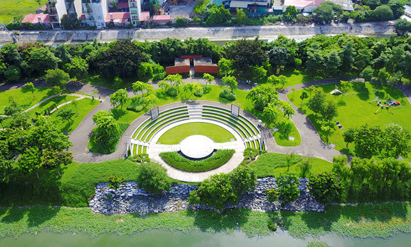 Công viên cây xanh trong khu tái định cư sân bay Long Thành