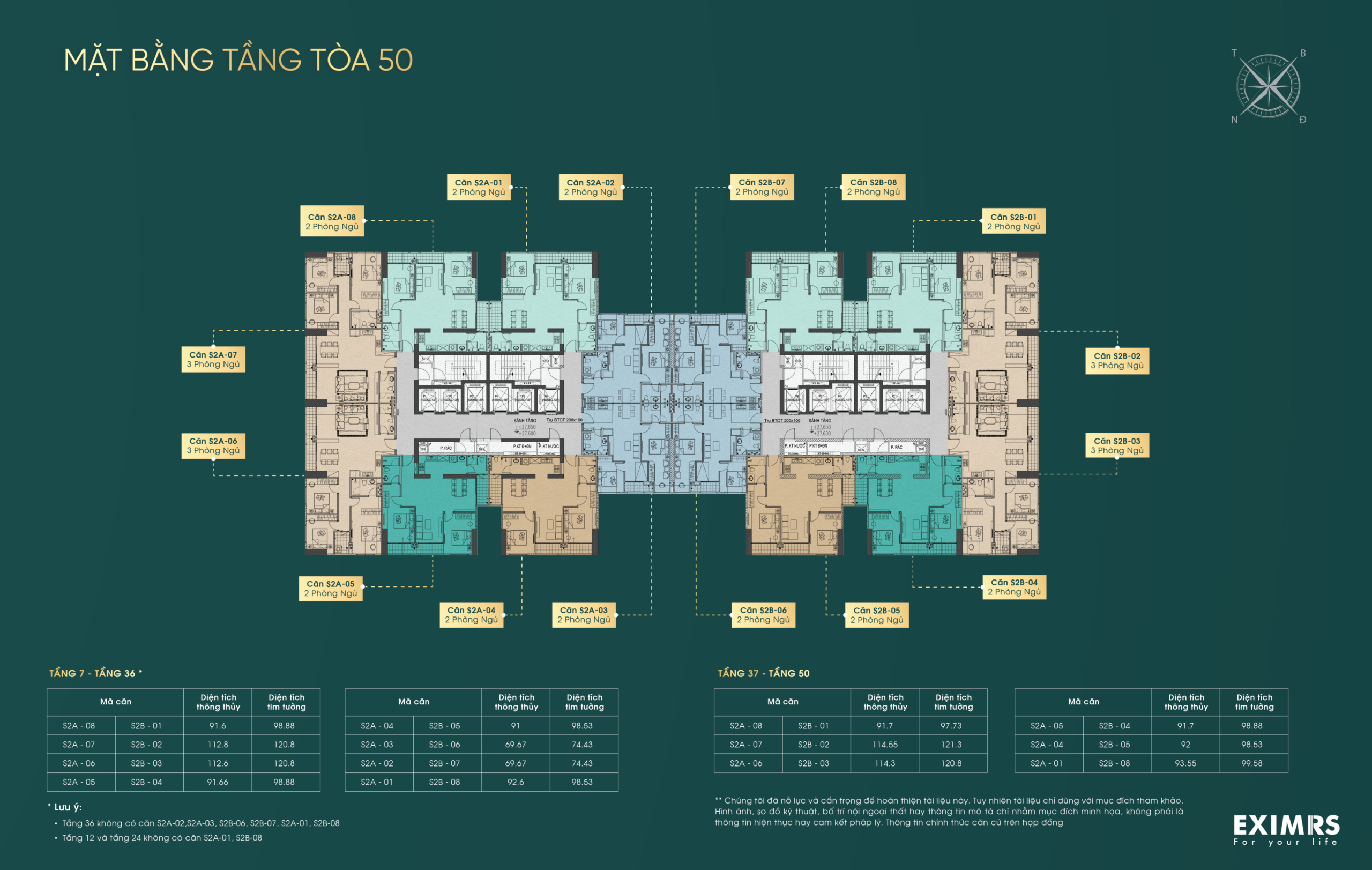 Mặt bằng tầng chung cư Grand Sunlake Văn Quán 50 tầng