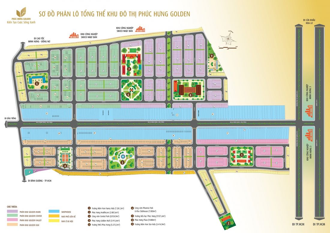 Mặt bằng phân lô Phúc Hưng Golden