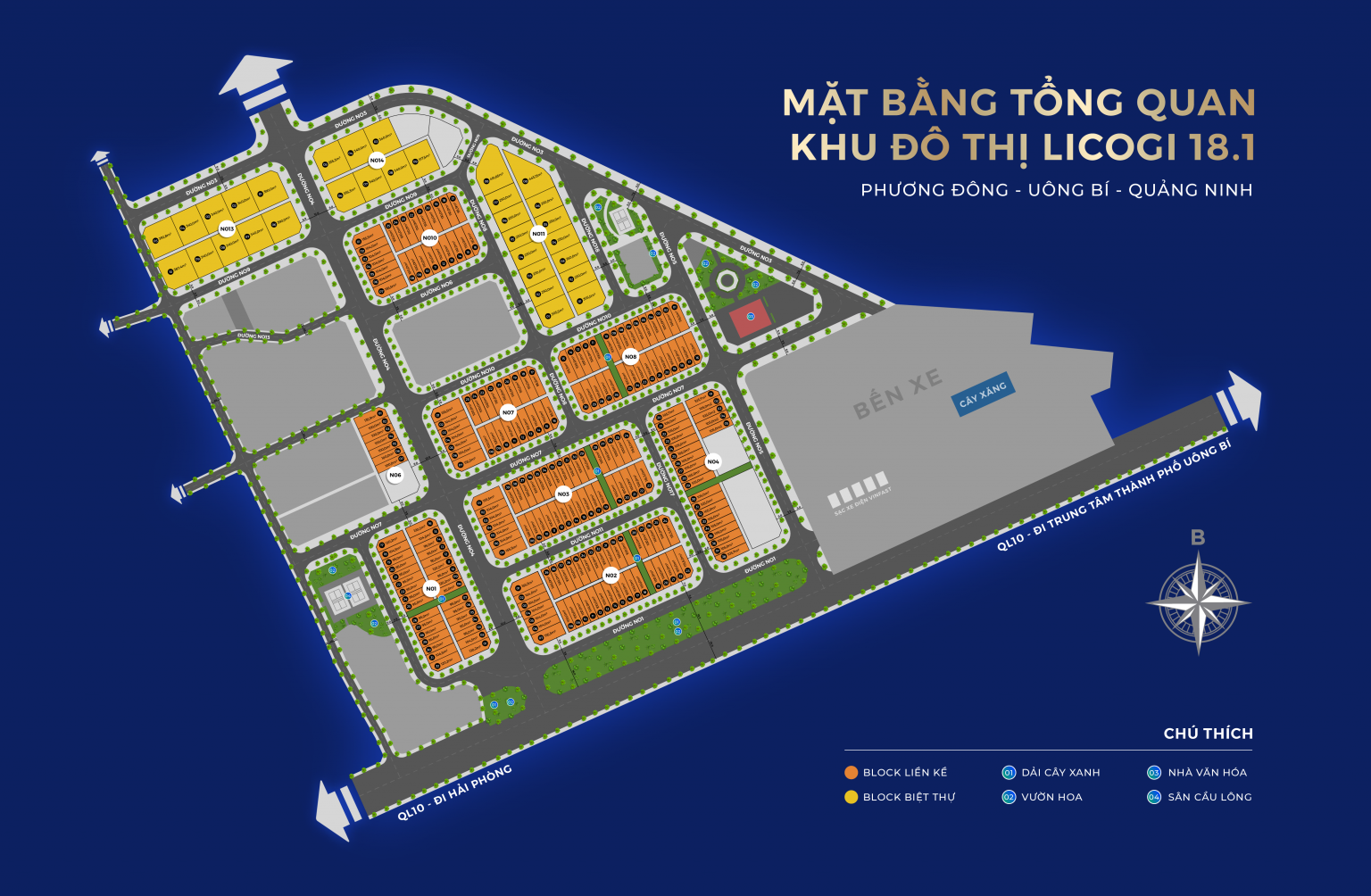 Mặt bằng Licogi Bí Trung Uông Bí