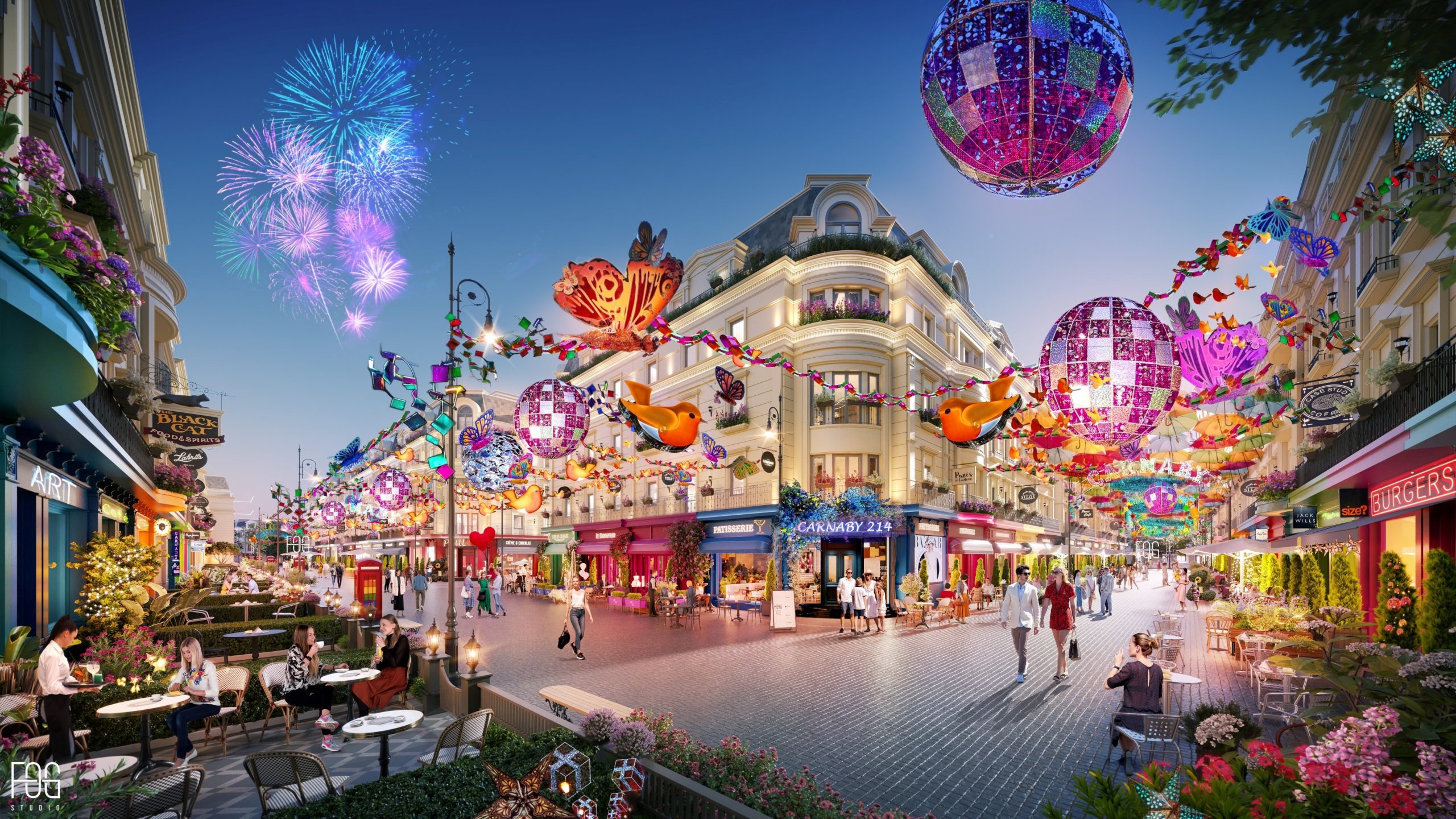 Phố đi bộ Rue De Charme Hạ Đình