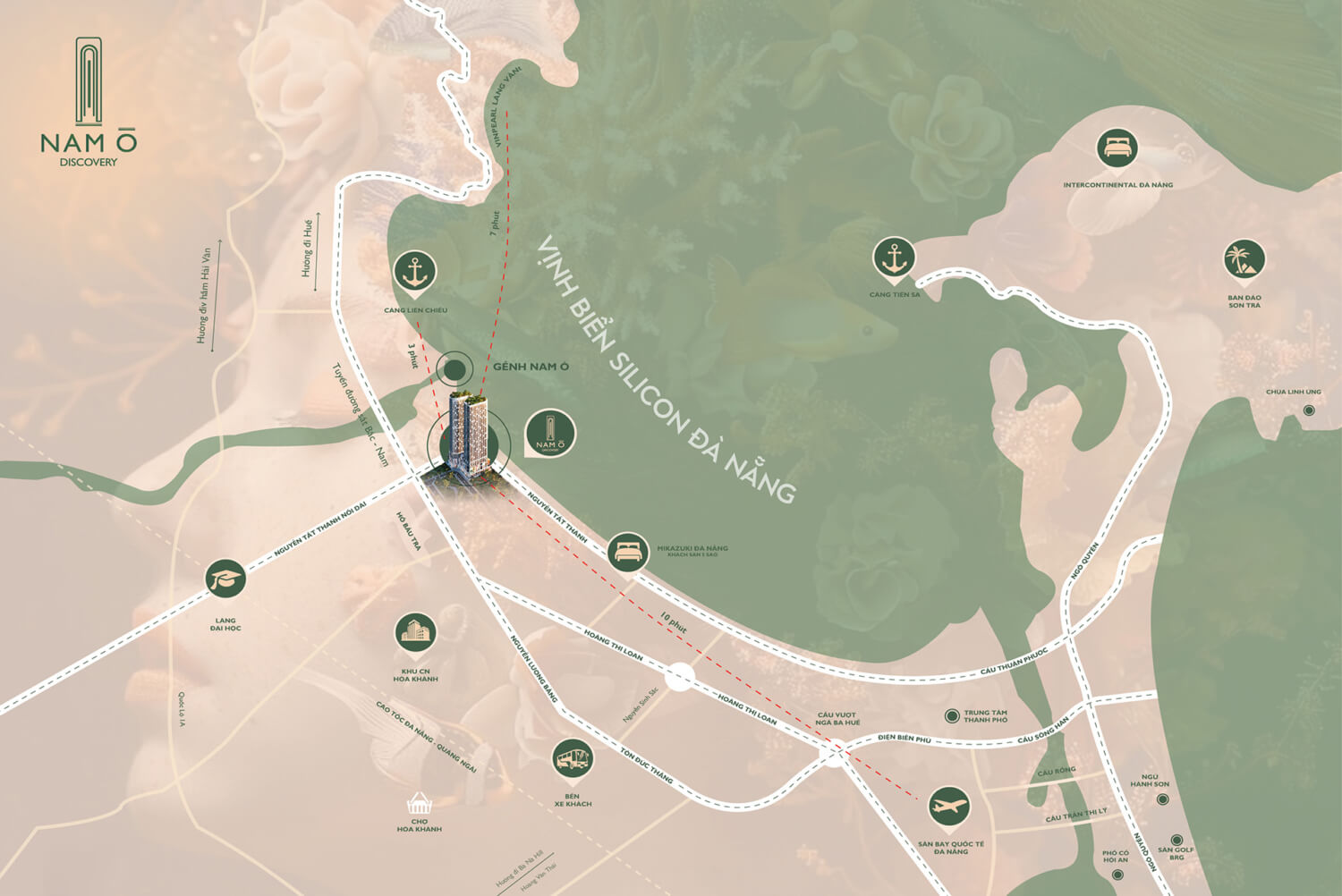 Vị trí dự án Nam Ô Discovery Đà Nẵng
