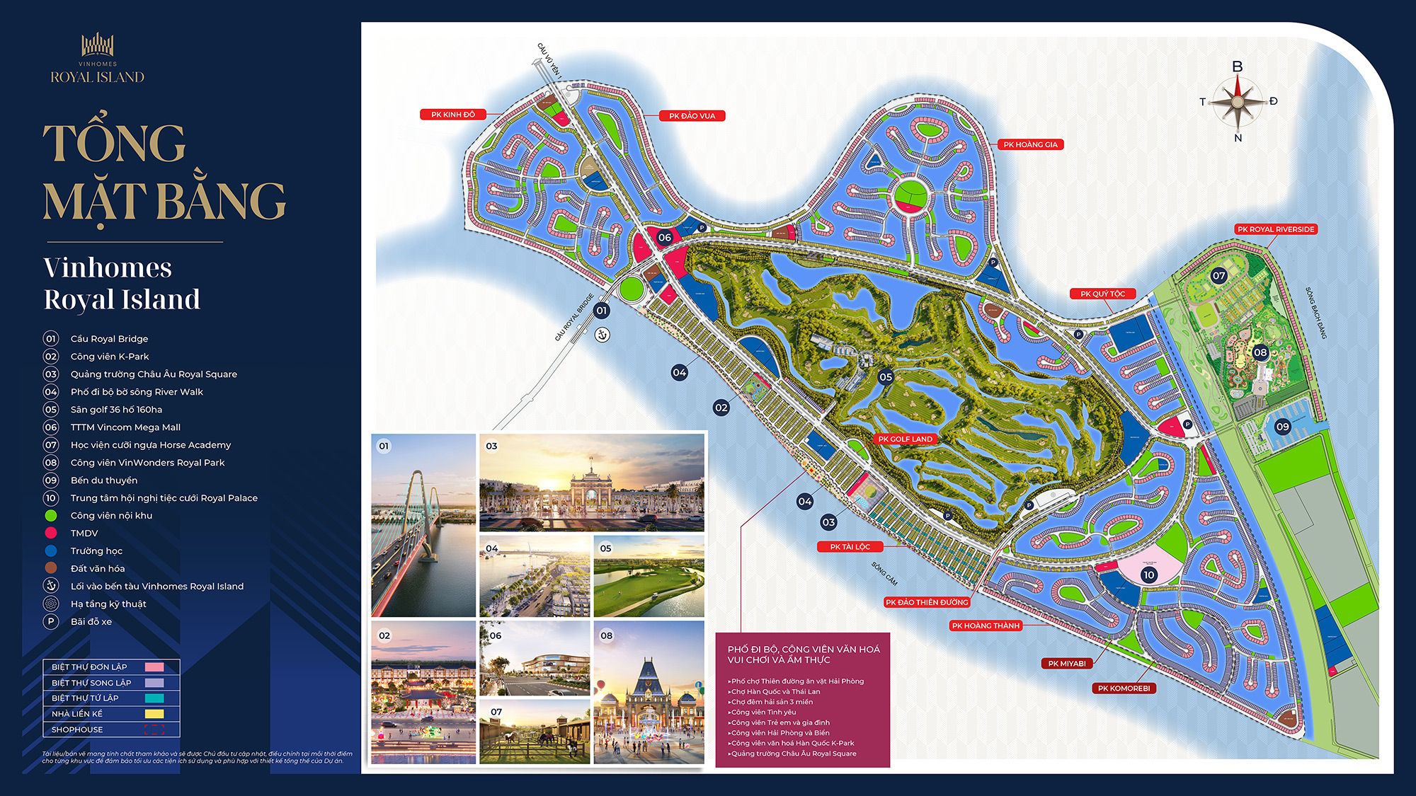 Mặt bằng tổng thể Vinhomes Royal Island Vũ Yên