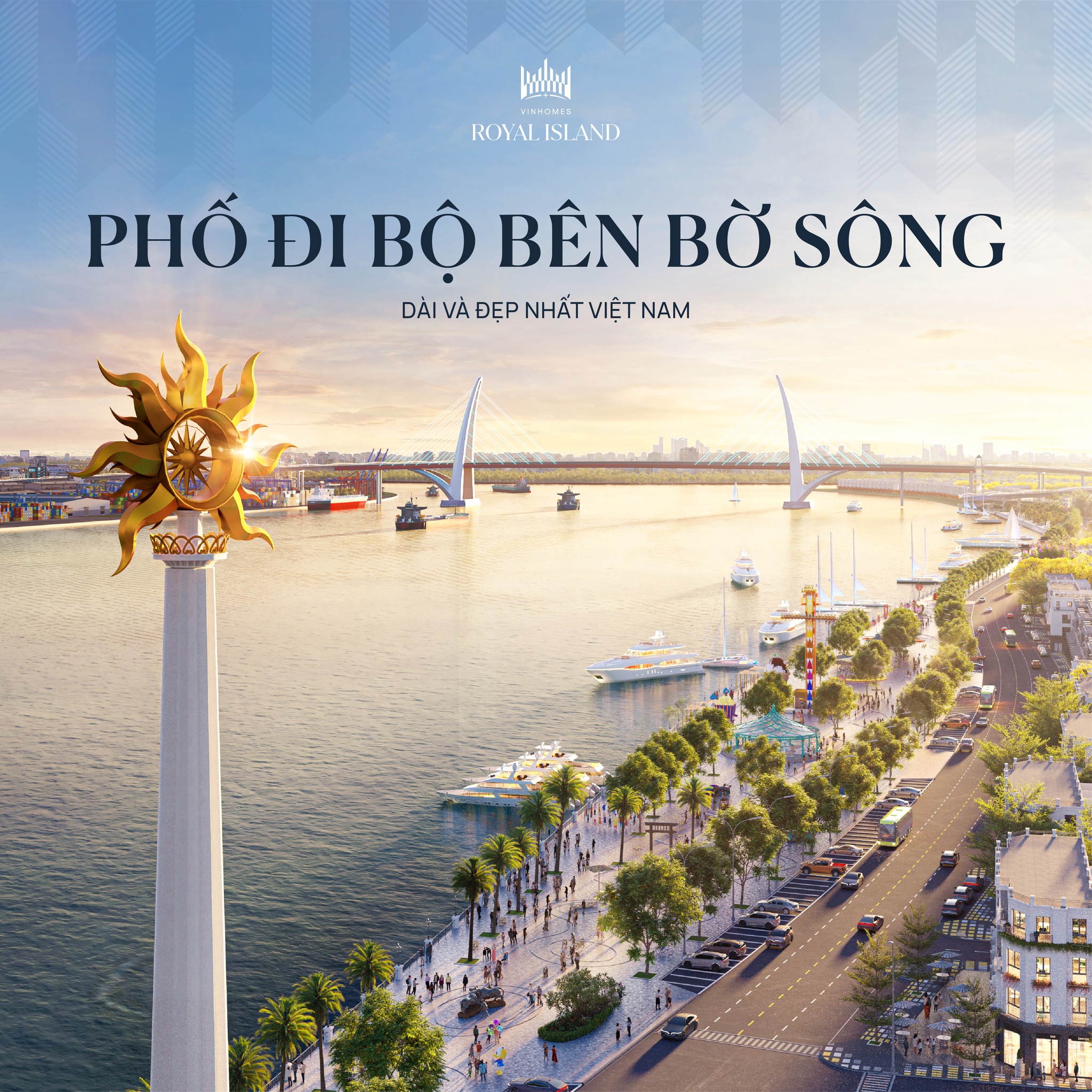 Phố đi bộ Vinhomes Royal Island Vũ Yên