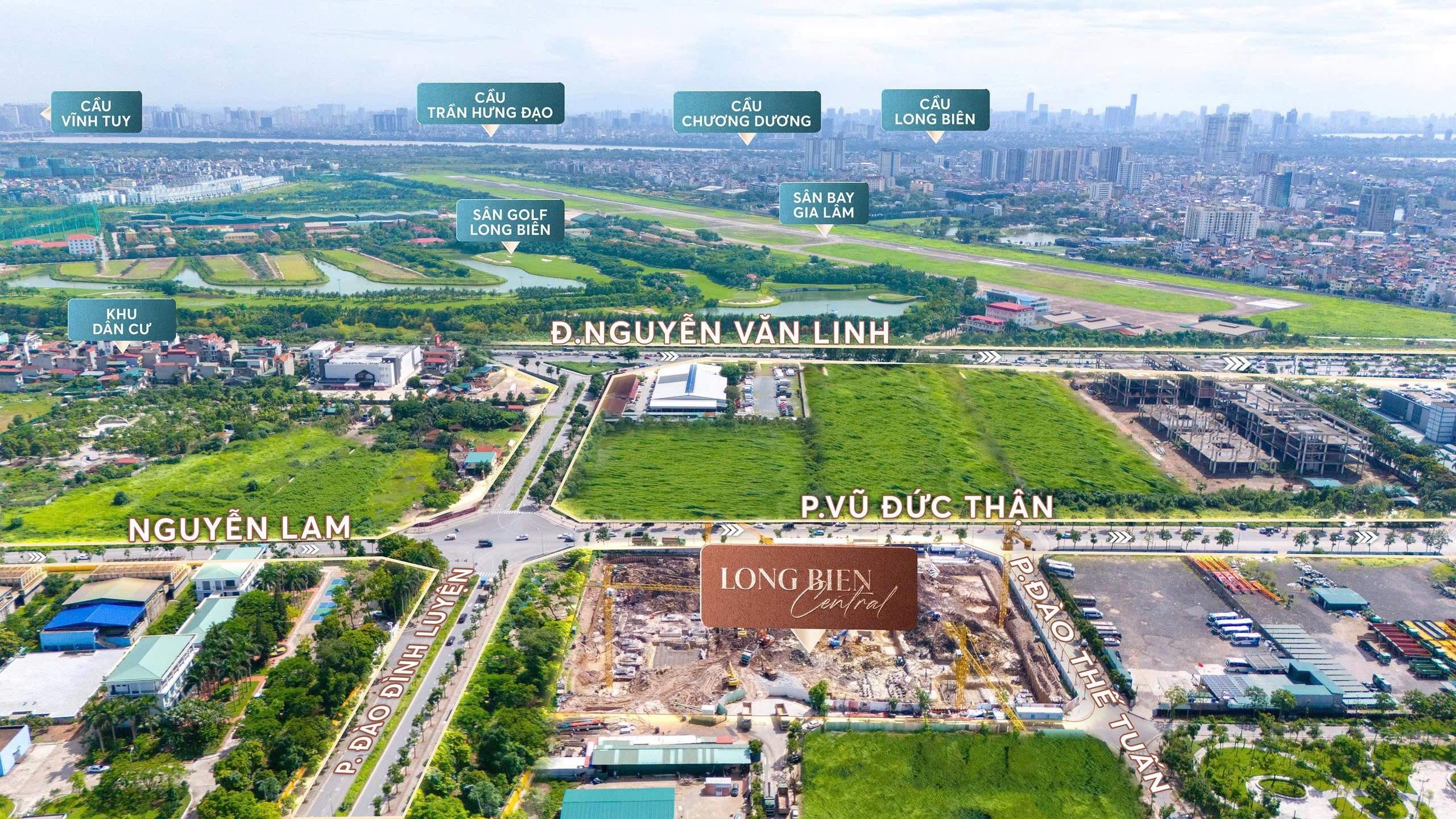 Vị trí dự án Taseco Long Biên Central