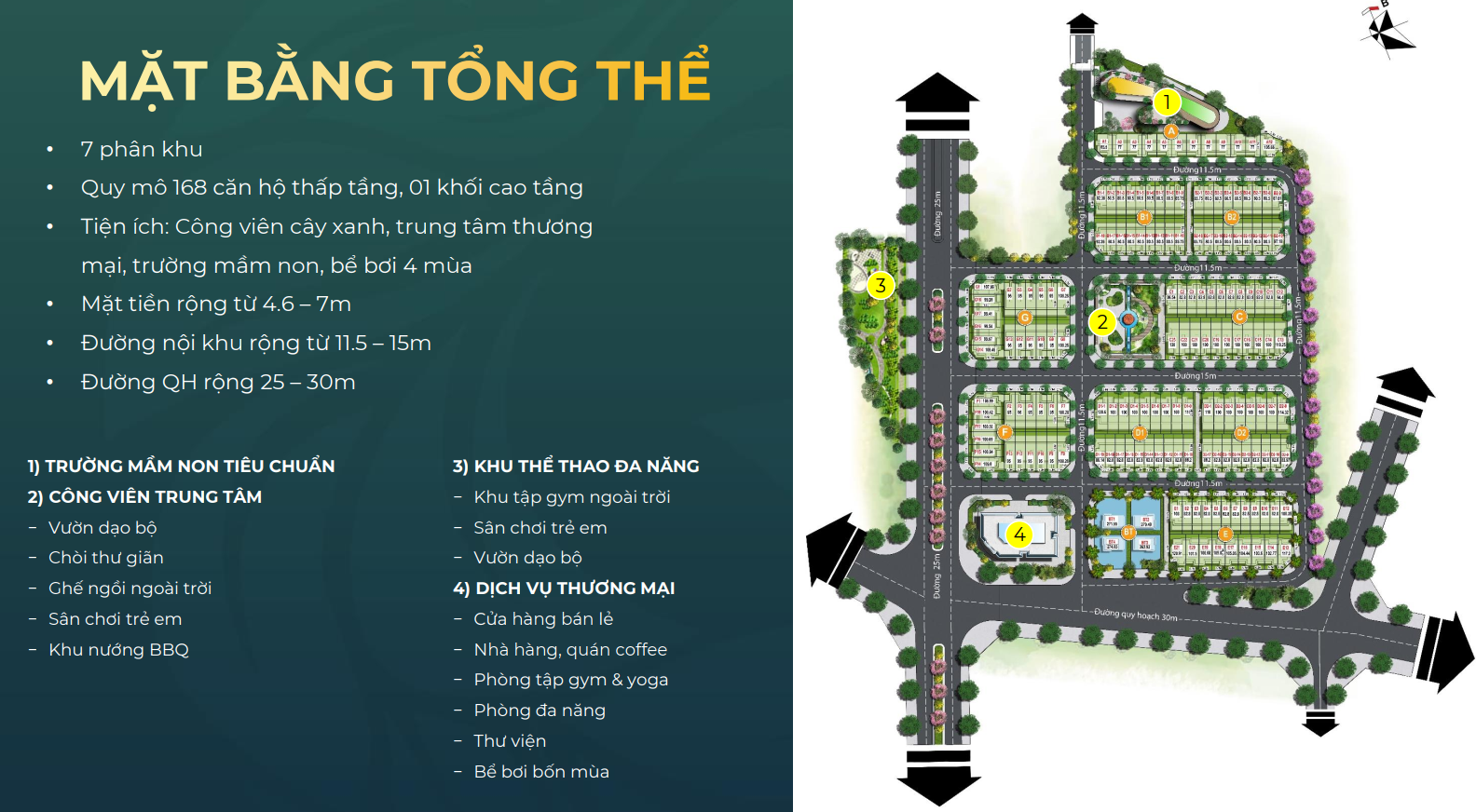 Mặt bằng Green Little Town Cổ Bi Gia Lâm