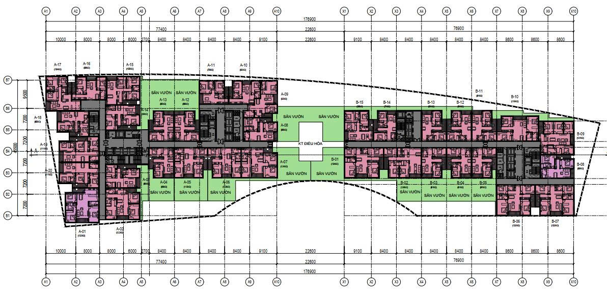 Mặt bằng tầng 4 Monbay TV Hạ Long