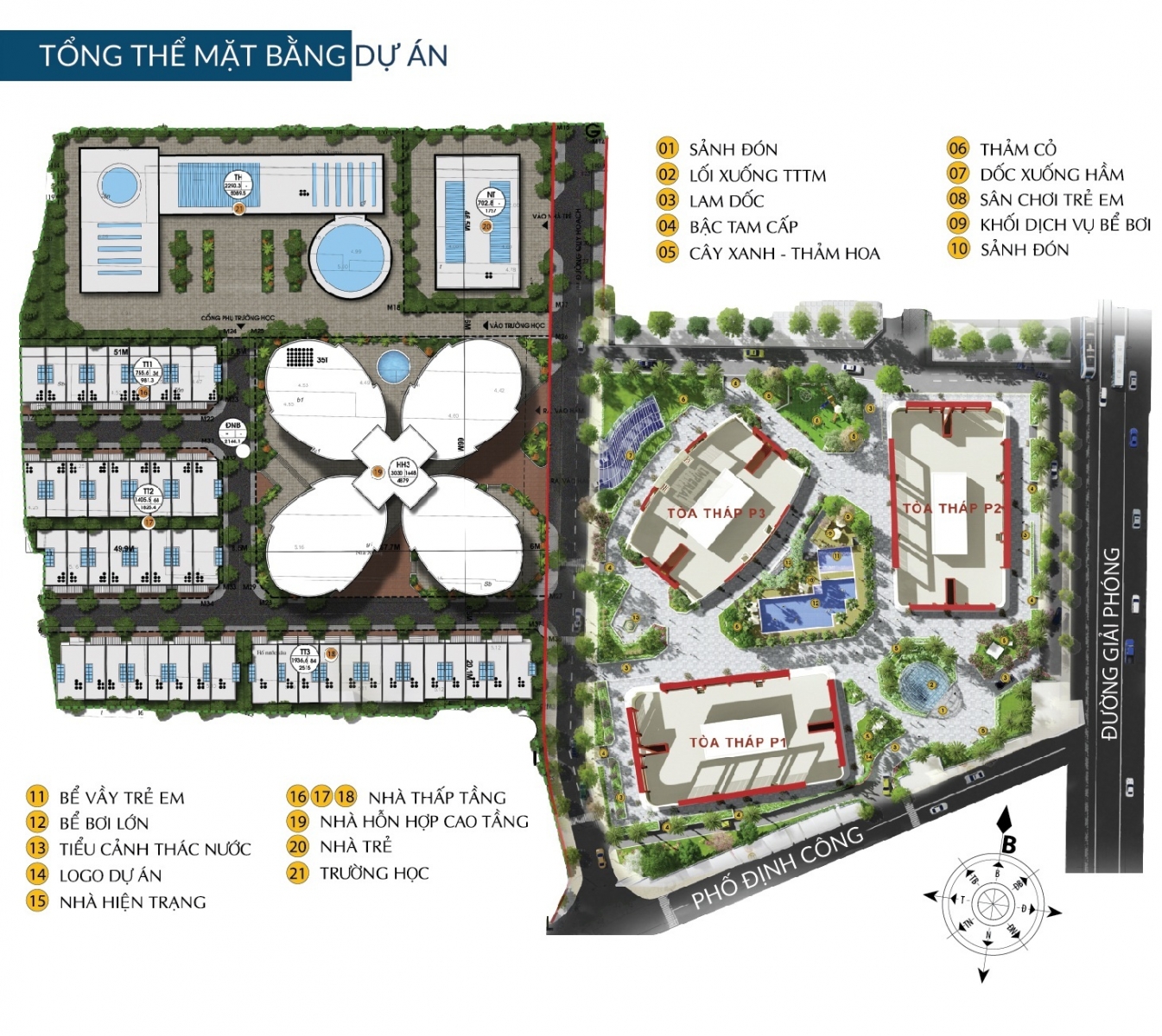 Mặt bằng Chung cư The Queen Palace dự án Imperial Plaza 360 Giải Phóng