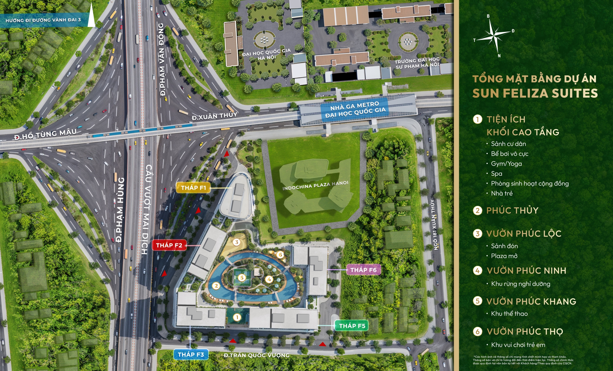 Mặt bằng Sun Feliza Suites Cầu Giấy