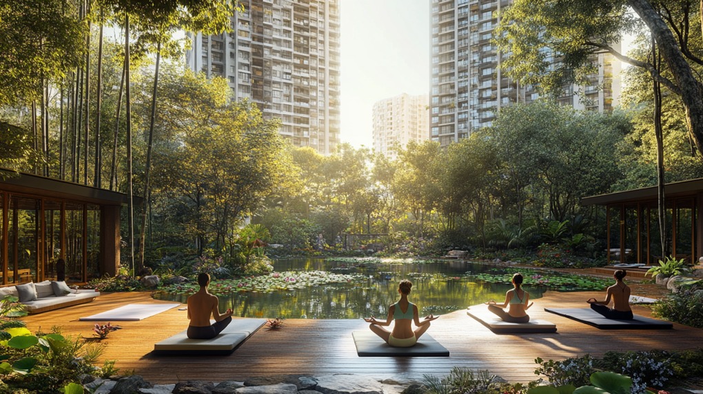 Tiện ích vườn Phúc Ninh Sun Feliza Suites Cầu Giấy