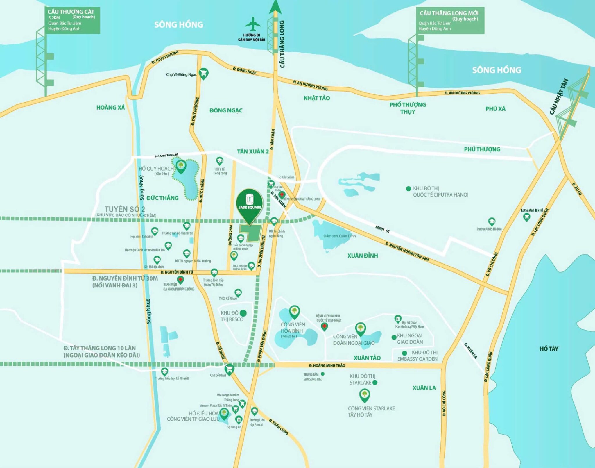 Vị trí dự án chung cư Jade Square