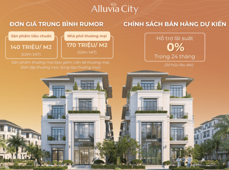 chính sách bán hàng Alluvia City Văn Giang