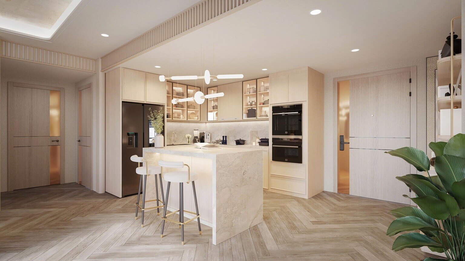 Nội thất căn hộ dự án Northern Emerald Long Biên