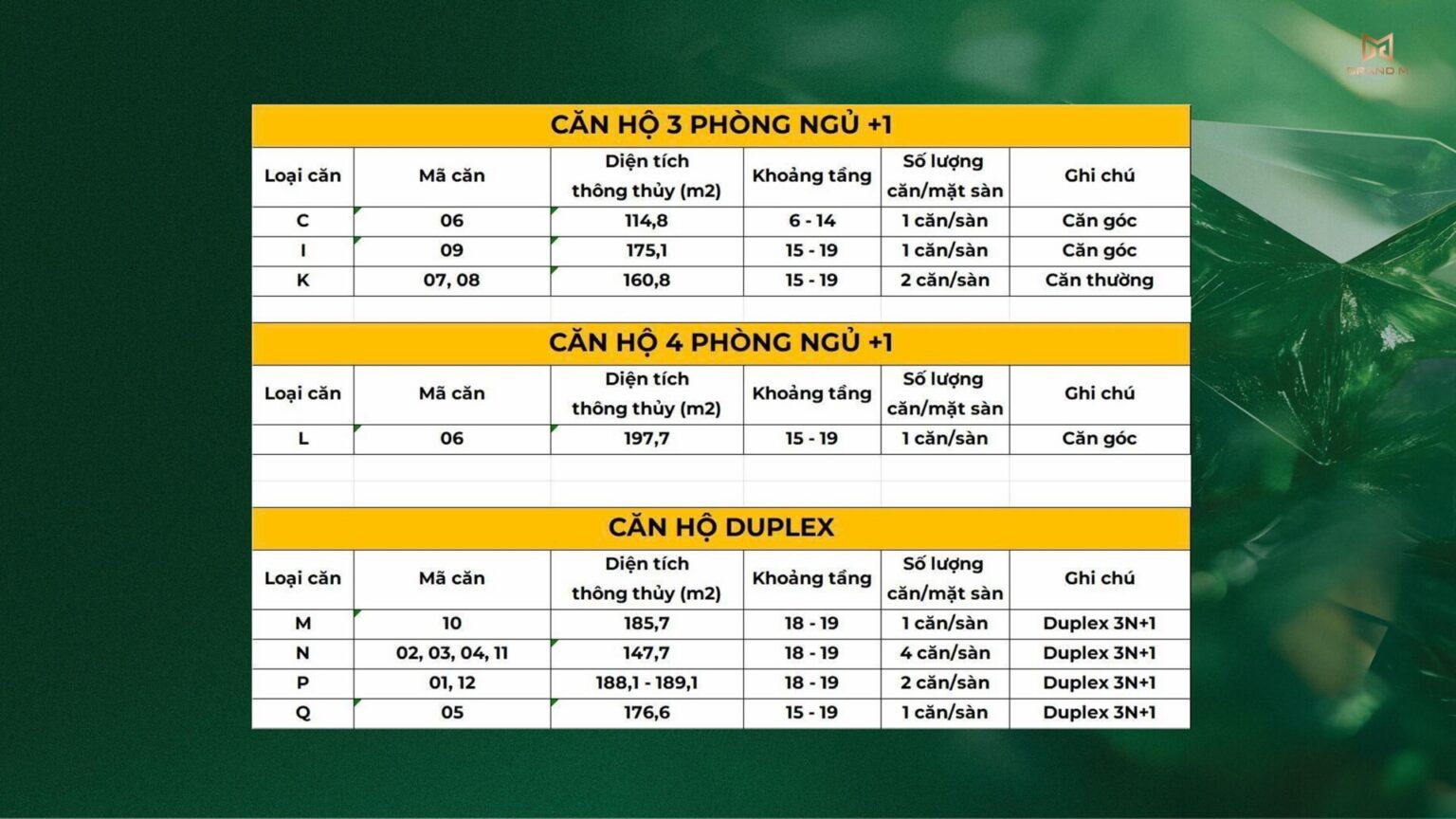 Thiết kế căn hộ dự án Northern Emerald Long Biên