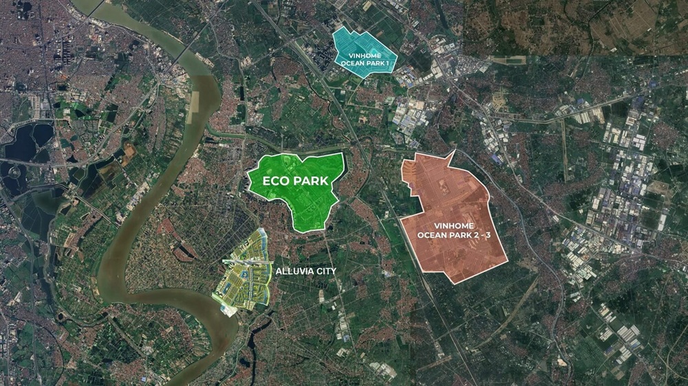 Vị trí Alluvia City Văn Giang