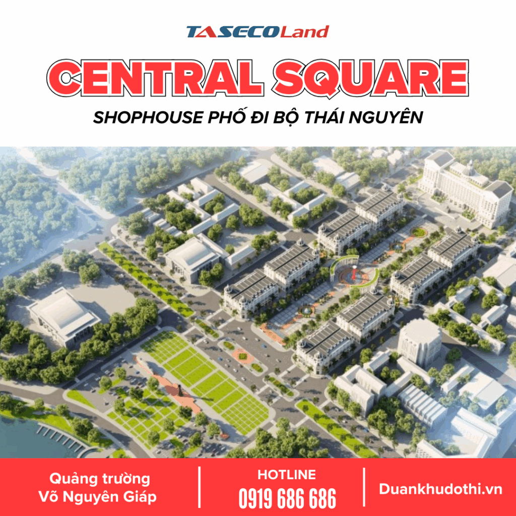 Booking Central Square Thái Nguyên - Phố Đi Bộ Thái Nguyên